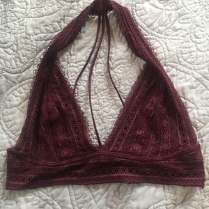 Urban Outfitters Maroon Bralette